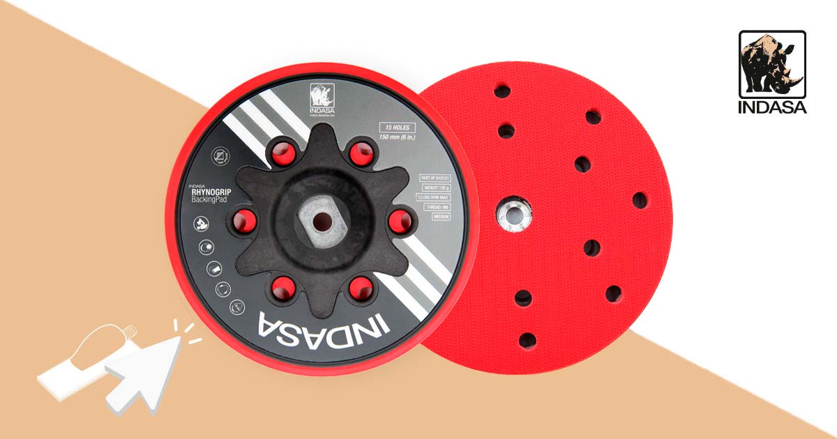 RHYNOGRIP BACKING PAD 150 mm 15H M8 BAIXO PERFIL